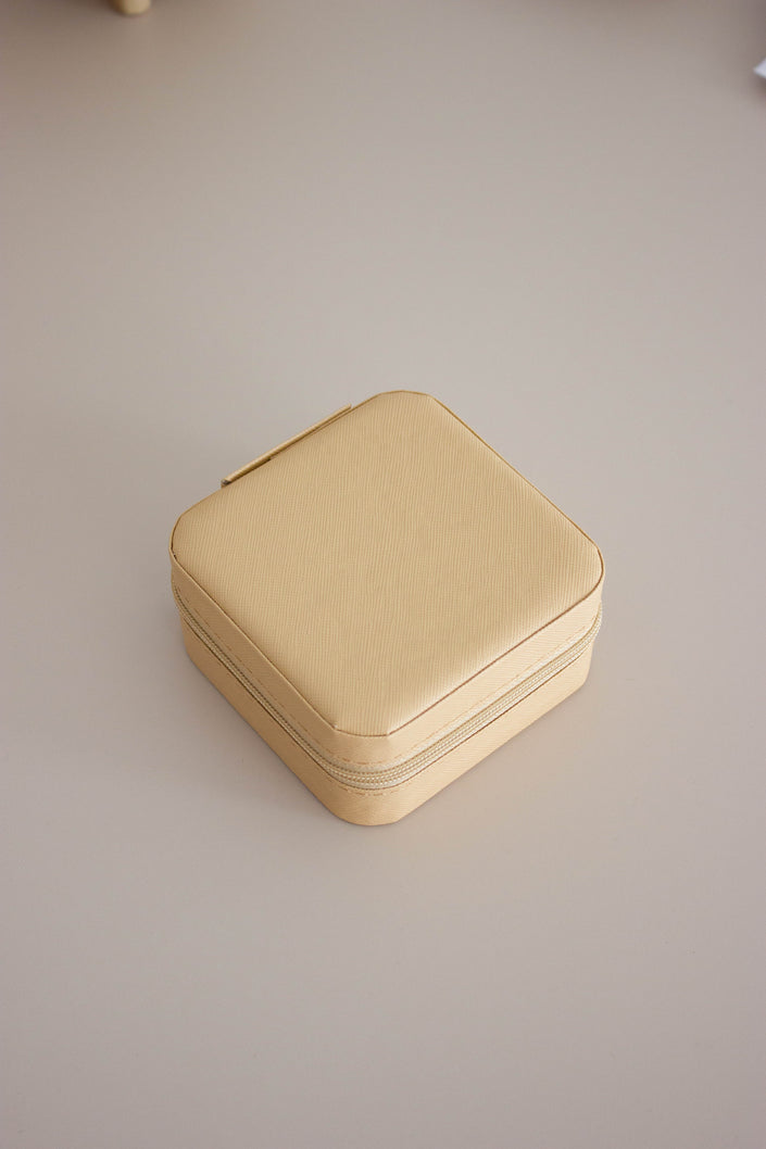 Porta-Jóias de Viagem Bege