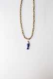 Pulseira de Pé 2 em 1 em Aço com Malha Rectangular e Pendente