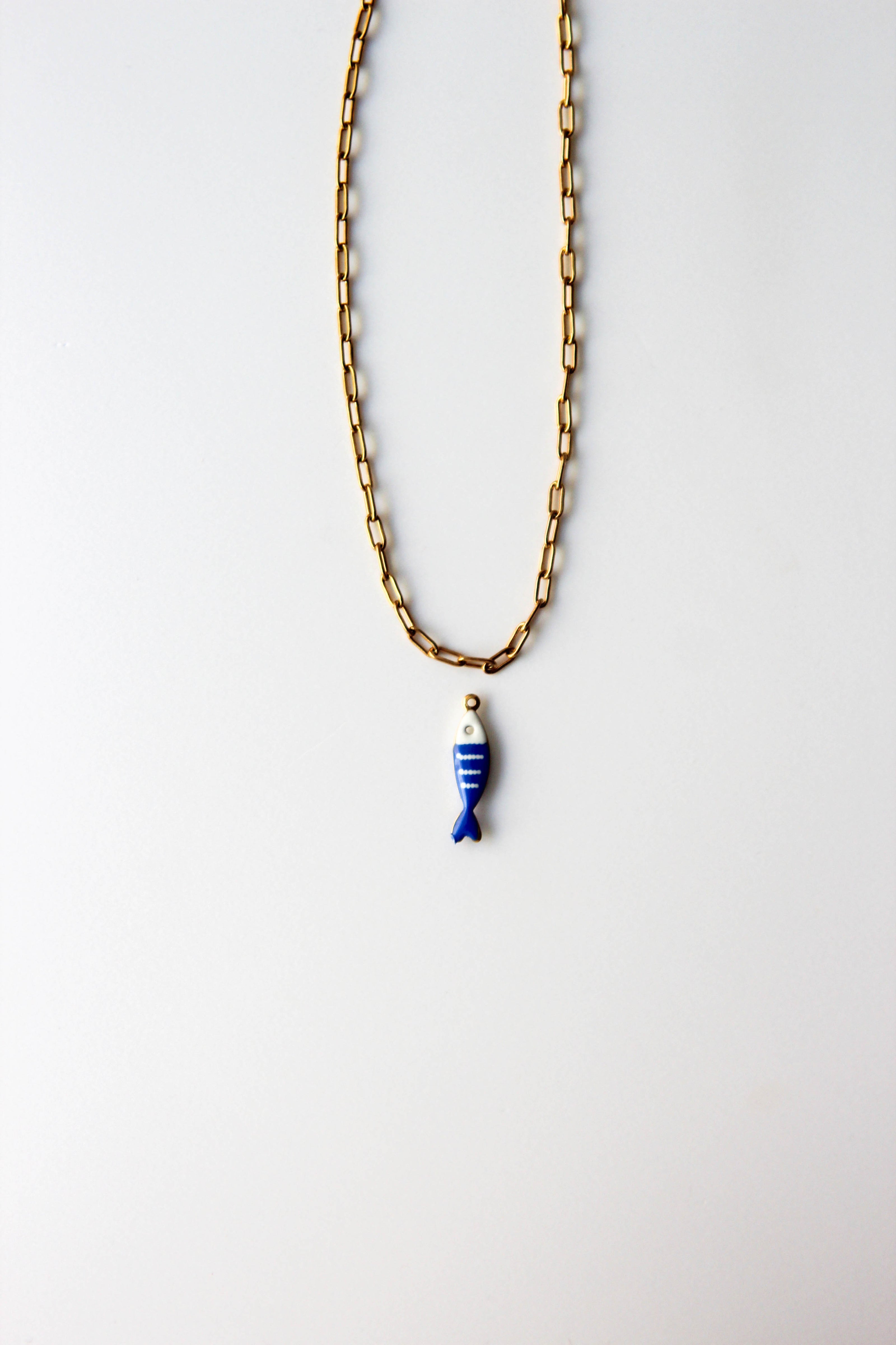 Pulseira de Pé 2 em 1 em Aço com Malha Rectangular e Pendente
