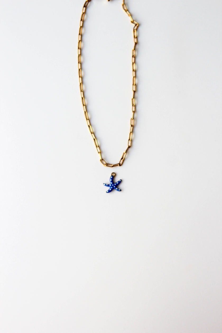 Pulseira de Pé 2 em 1 em Aço com Malha Rectangular e Pendente