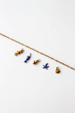 Pulseira de Pé 2 em 1 em Aço com Malha Rectangular e Pendente