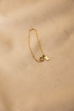 Pulseira em Aço Dourada Minimalista Torcida
