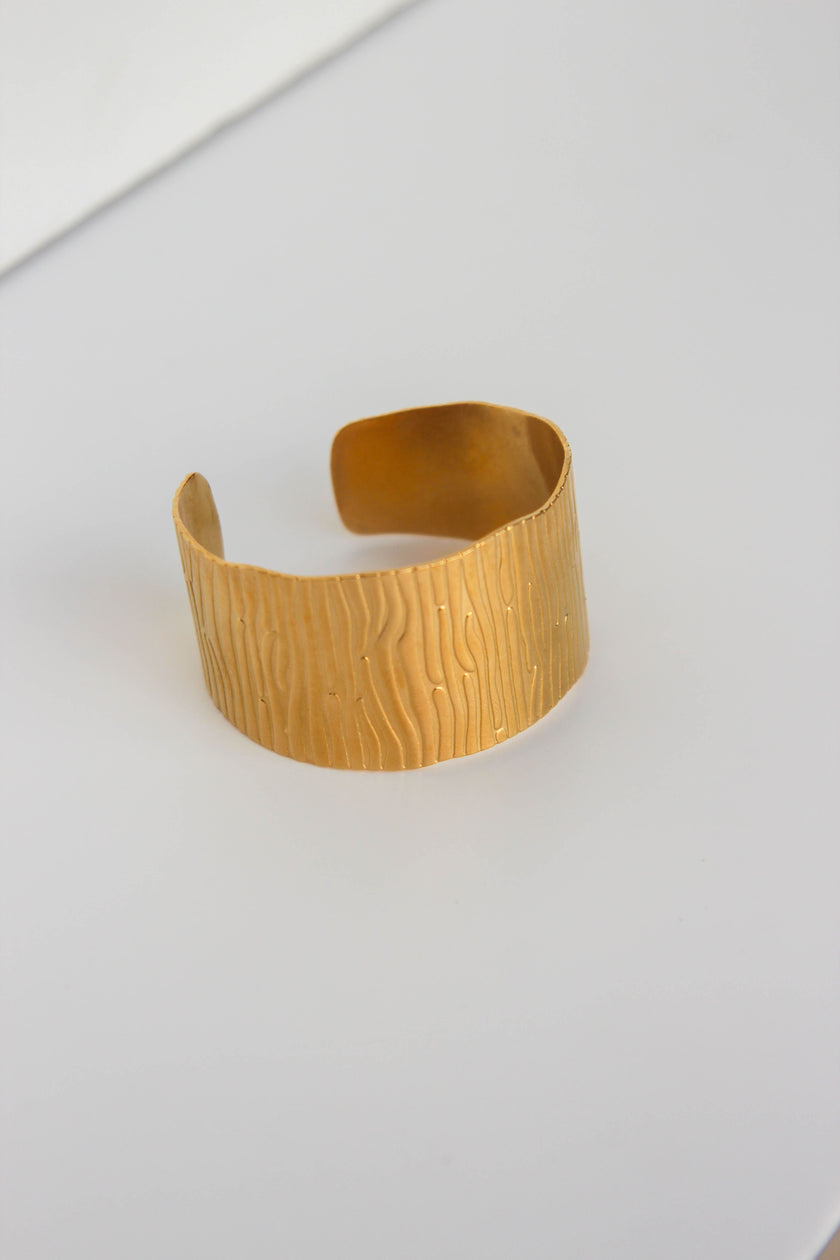 Pulseira em Aço Dourada ou Prateada Statement