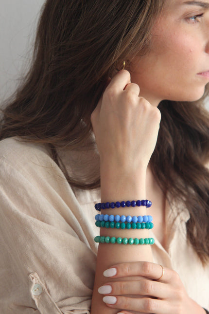Pulseiras Coloridas de Cristal