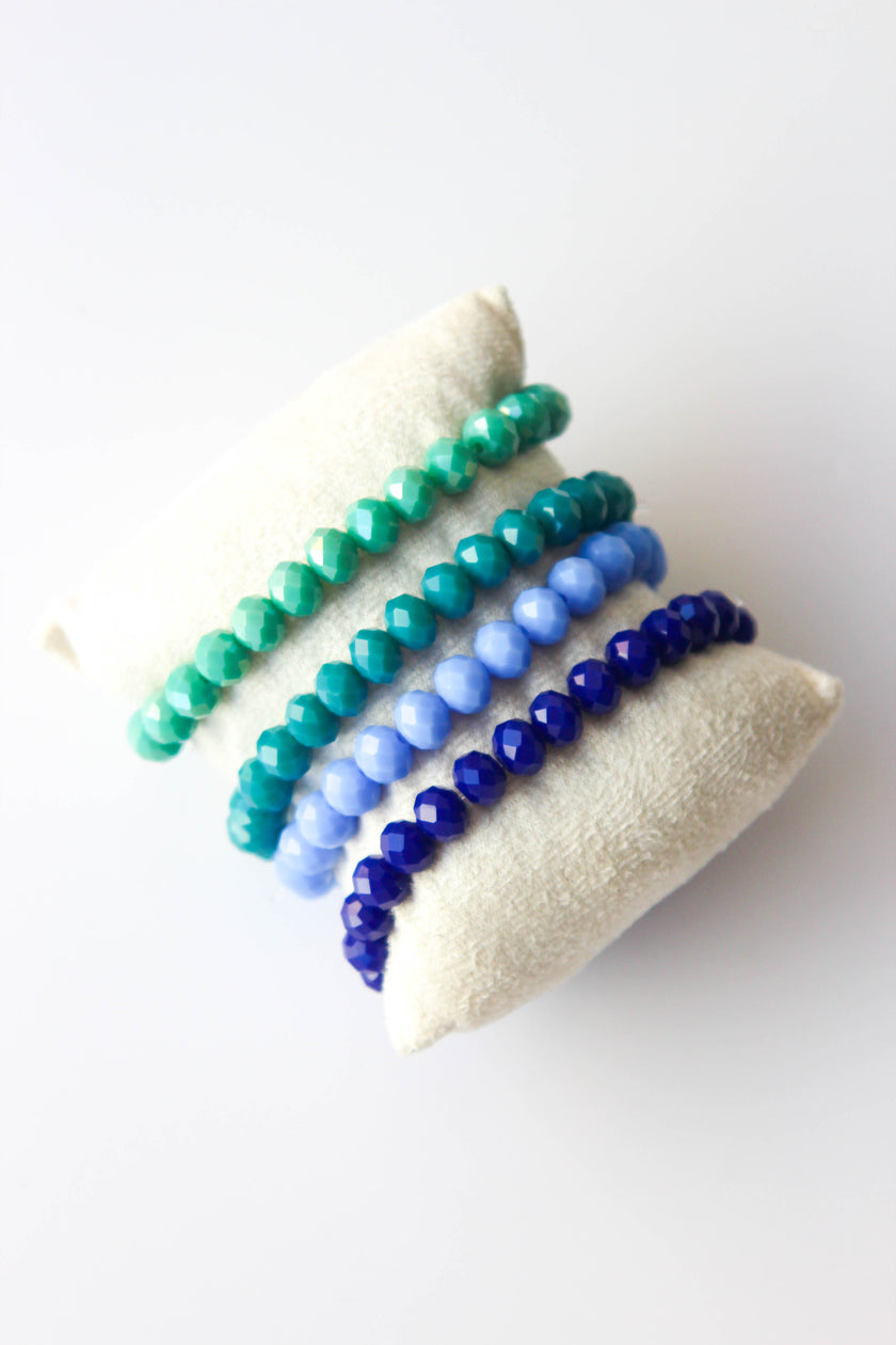 Pulseiras Coloridas de Cristal