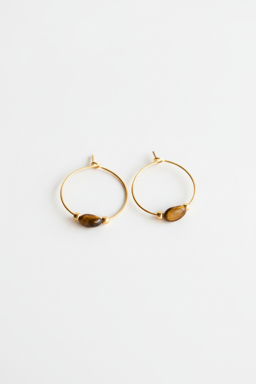 Argolas Olho de Tigre