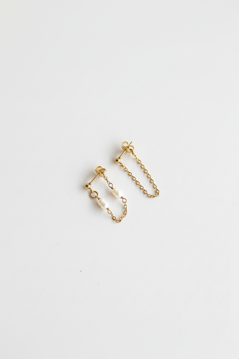 Brincos Corrente Pérola