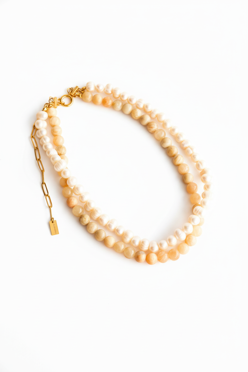 Colar Duplo Pérolas