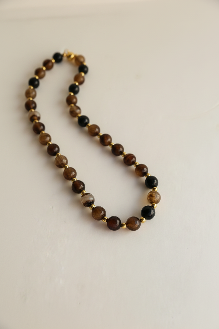 Colar Ágata Castanha