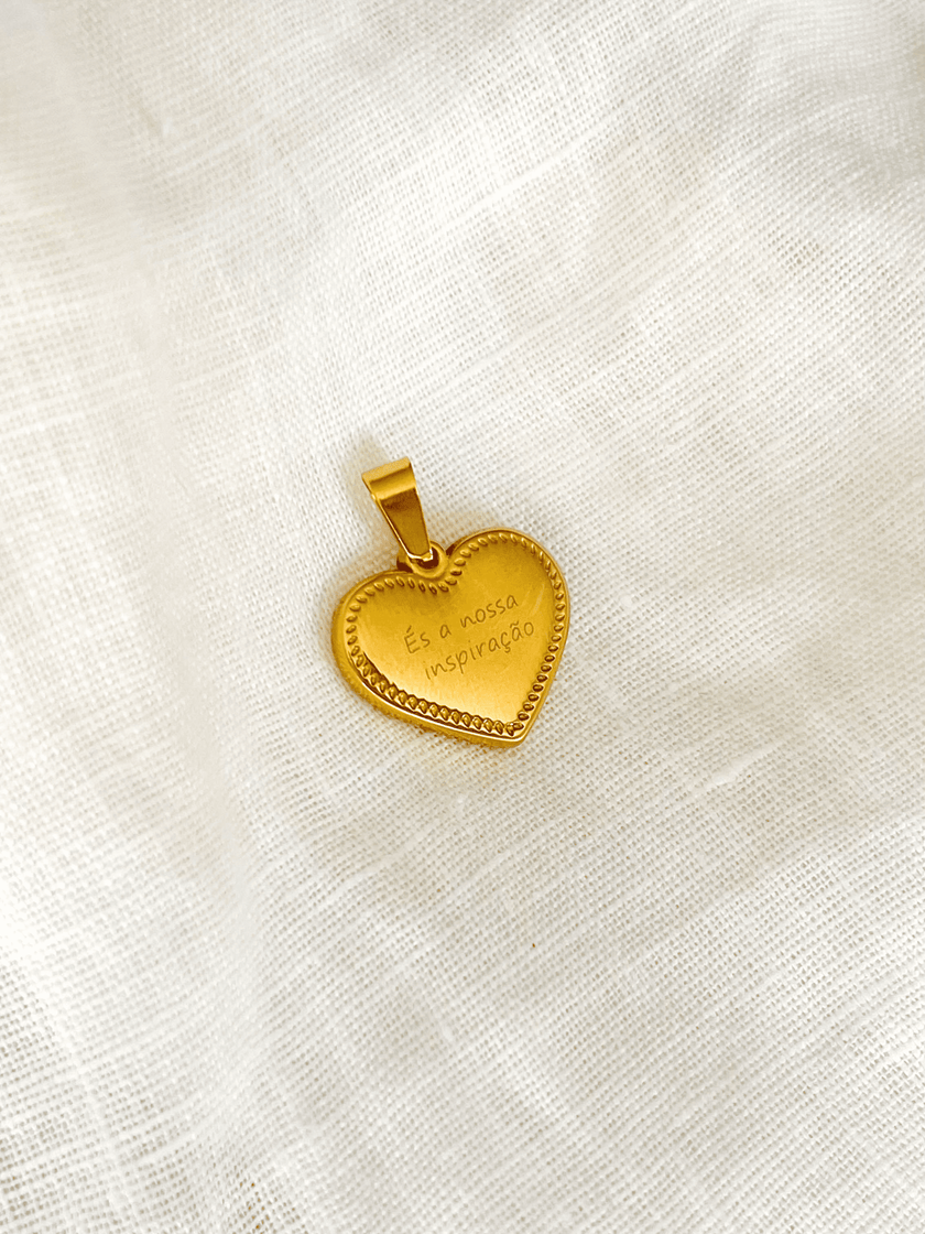 Colar em Aço com Medalha Personalizada | Gravação de Texto