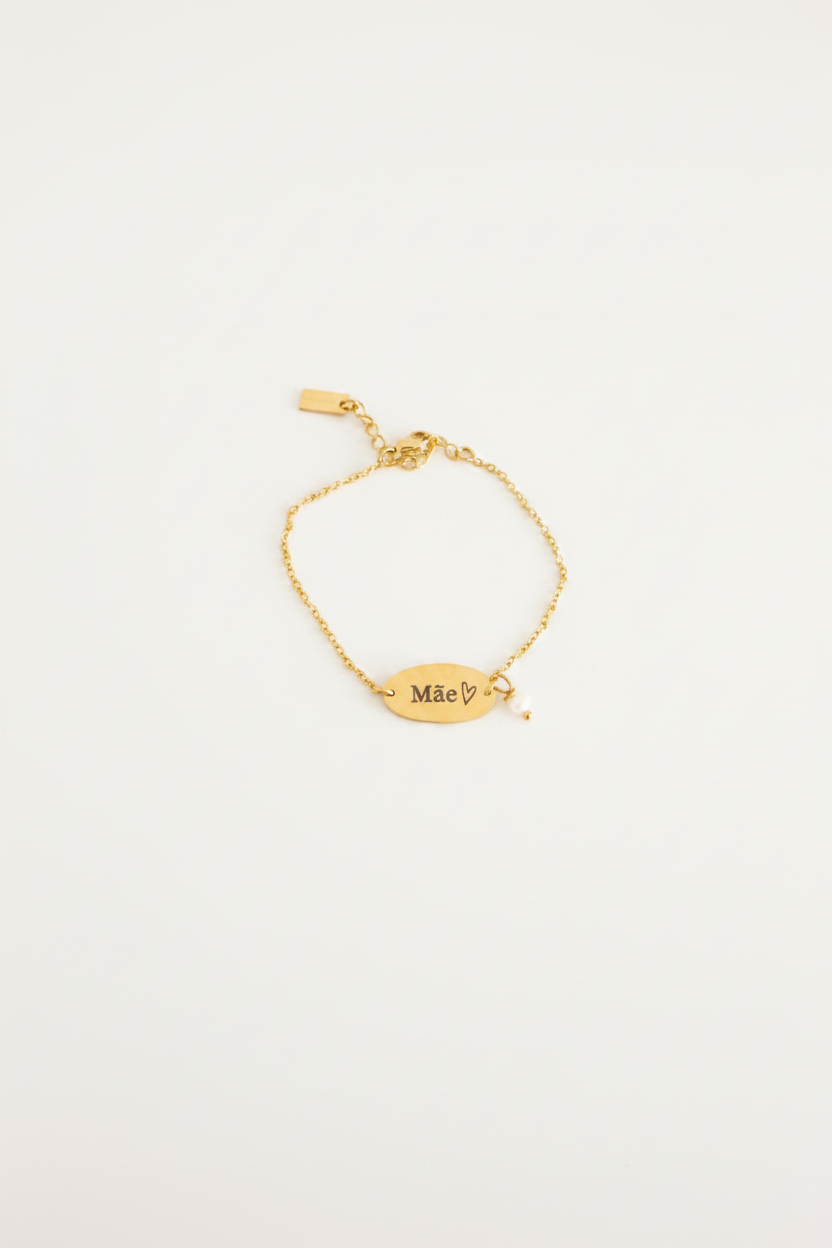 Pulseira Mãe pérola fundo branco