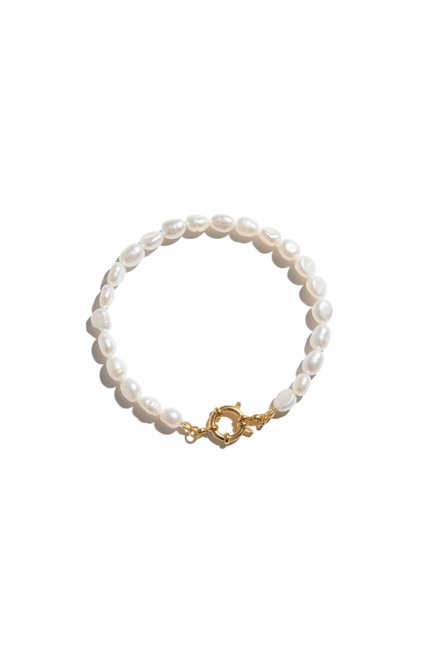 Pulseira pérolas de água doce - packshot fecho correto