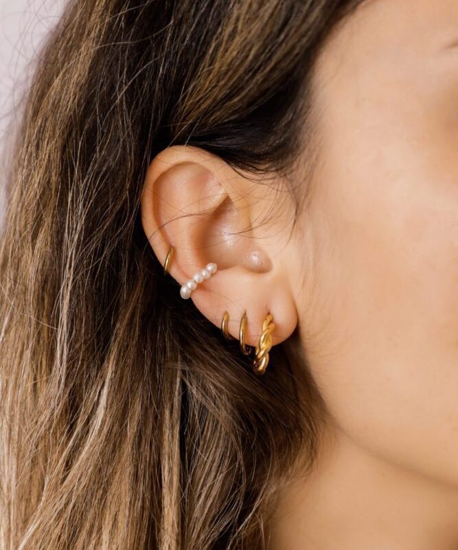 Earcuff com Pérolas